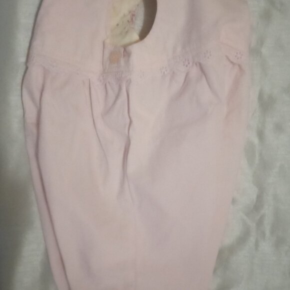 George girl's pink jumper size6-9M sleeveless lace snapon embroidered summer - Picture 5 of 6